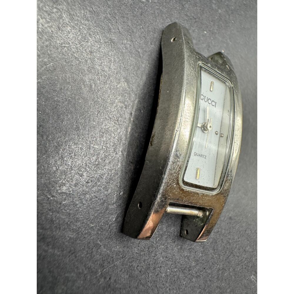 Vintage Gucci 3900L Stainless Steel Quartz Analog Ladies Watch 18.2mm No Band - Picture 2 of 9